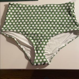 Polka dot bathing suit bottoms